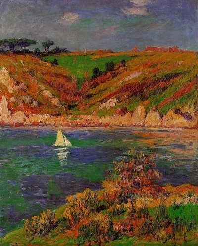 Sailboats in Brittany by Henry Moret